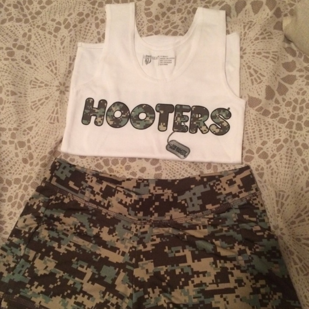 Hooters camo uniform